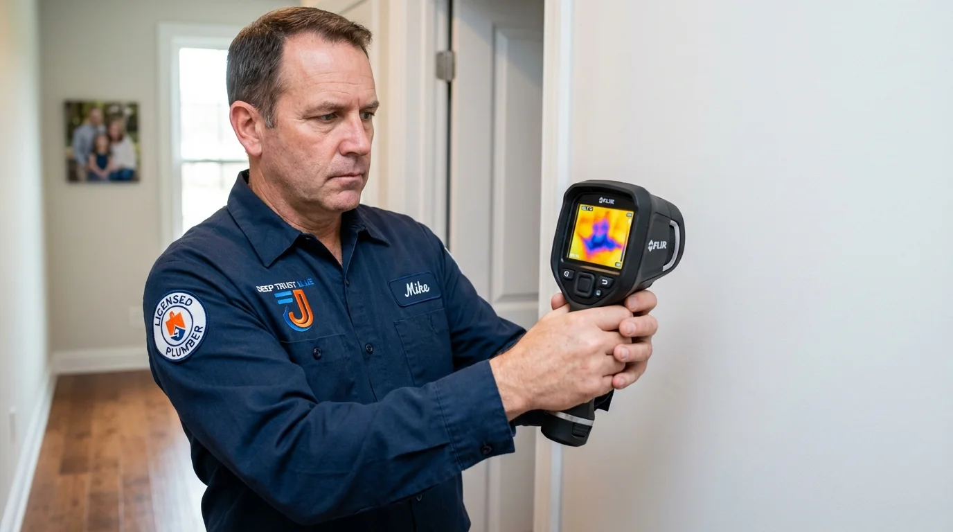 Thermal imaging leak detection by Johns Plumbing LLC in Huntington Beach